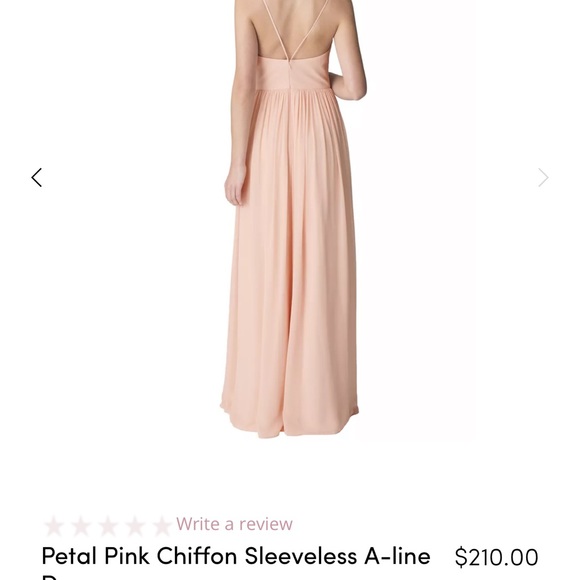 BRIDESMAID/FORMAL DRESS | BILL LEVKOFF | PETAL PINK | SIZE 6 - Picture 2 of 4